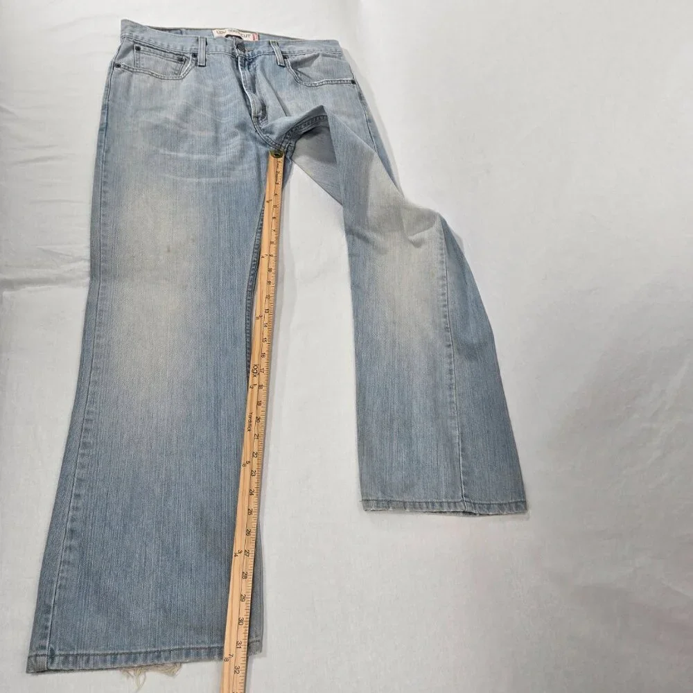 Vintage LEVI'S 527 Low Boot Cut Trash Yellowstone Heavy Duty Jeans Size W33 L32. - Picture 16 of 17